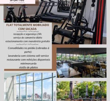 Paraiso Apartment | Flat moderno aconchegante mobiliado e com sacada Ibirapuera