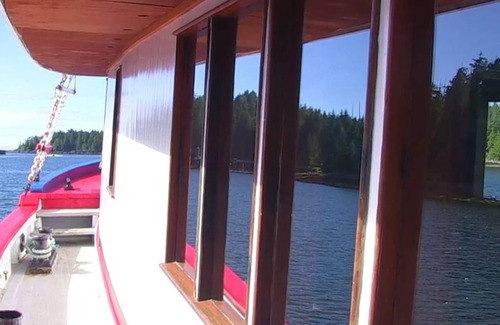 Ucluelet Boat Rental | Floating 100ft Wooden Yacht - Includes floating sauna!