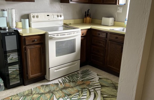 Villas Condo | Florida palm trees and warm sun! Central location- 8 miles to beaches