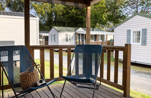 Saint-Jean-de-Monts House | Flower Camping La Davière Beach * - Mobile home Comfort 27m2 - 2 bedrooms+ Covered terrace + TV 4 persons