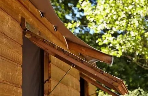 Souillac House | Flower Camping Les Ondines * - Cabane Lodge Wood on stilt Comfort 38m2 (2 bedrooms) including covered terrace 12m2 + TV 4 persons