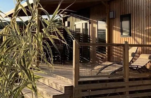 Bize-Minervois House | Flower Camping Olivigne * - Mobile home Premium 32 m2 3 bedrooms + terrace 21m2 + TV + LV + air conditioning + plancha 6 people