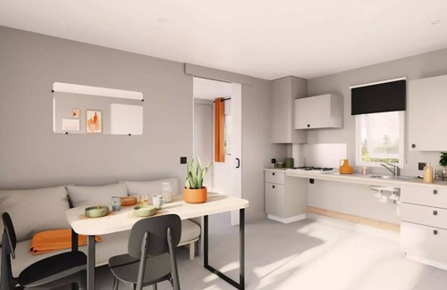 Mers-les-Bains House | Flower Le Domaine du Rompval * - Mobil Home Comfort 27m2 PMR 2 bedrooms including terrace + TV 4 persons