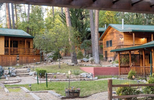 Ruidoso Cabin | Forest & Stream Haven | Stone Bridge | Secluded