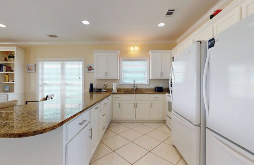 Fort Morgan House | Fort Sun, West. Gorgeous 7BR Beachfront. Extra fridges. Private Pool! Sleeps 24.