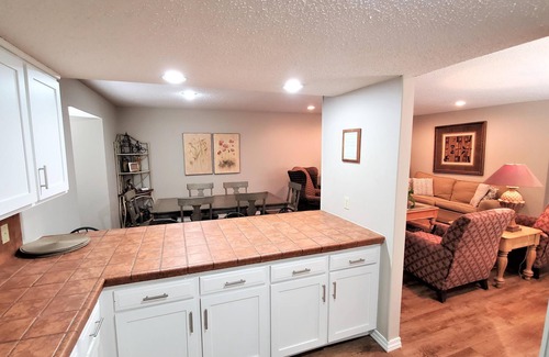 Holiday Island Condo | Four-bedroom condo with three KING BEDS, two twin beds. Three full baths.