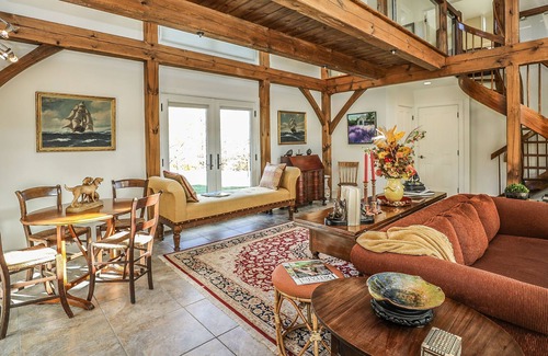 Temple Villa | Fox & Moose, Elegant pondside villa with mountain views