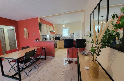 Saint-Jean-de-Maruejols-et-Avejan House | Quiet villa with view, air conditioning and swimming pool. Near Vallon. Gard/Ardeche.