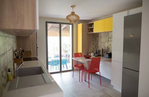 Pinarellu House | Villa sea view heated pool 8 persons with electric charging point