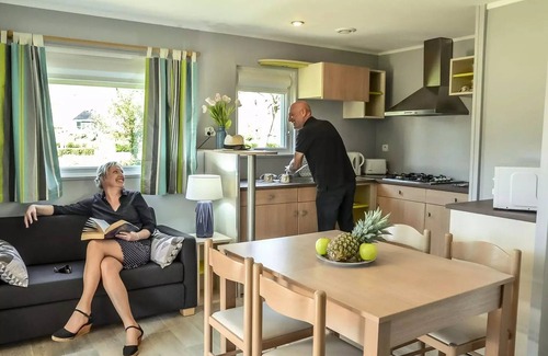 Villedieu-les-Poeles House | Standard Mobilheim 20m2 (1 bdrm-2 pers) + TV + Terrace 2 persons