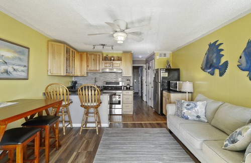 Isle of Palms Condo | Front beach sea cabin with amazing view, pool access, beach access, and pier!