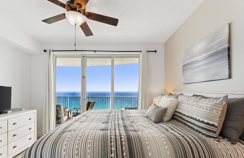 West Panama City Beach Condo | FRONT ROW BEACH CHAIRS INCLUDED! BREATHTAKING VIEWS – END UNIT!!