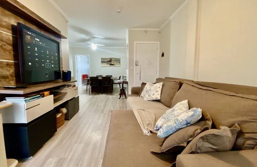 Centro Apartment | FRONT SEA !!! SACADA C / CHURRASQ; 4 ROOMS; 3 BATHROOMS; 2 VAGAS; AIR; WIFI