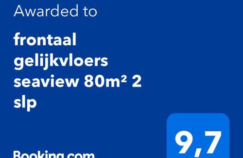 Ostend City Centre Apartment | frontaal gelijkvloers seaview 80m² 2 slp