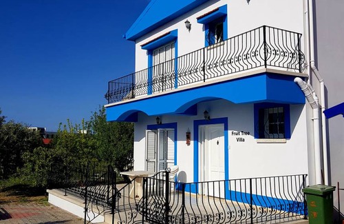 Kyrenia District Villa | Fruit Tree Villa 3 Double Bedrooms With Spectacular Mountain Sea View