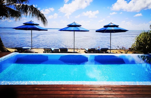 Moorea-Maiao House | fully equipped house with sea front pool & deck, quiet vacation