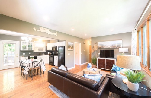 Narragansett Apartment | Fully stocked vacation home with large private yard, decks and BBQ gas grill