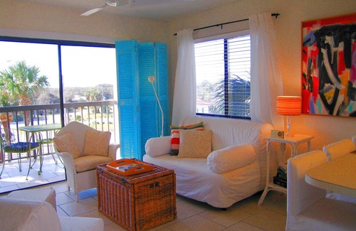 Butler Beach Condo | Funky Beach Place with Mix of 50's and High Tech! Ocean Village Club B-33