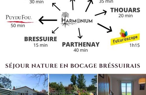 Argentonnay House | Gîte Harmonium pour un séjour au calme