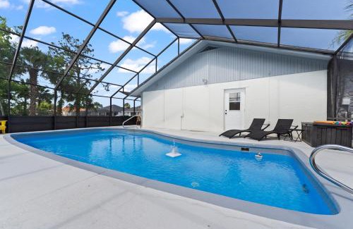 Palm Harbor House | Gameroom Canal Large Dock Pool 6 Beds