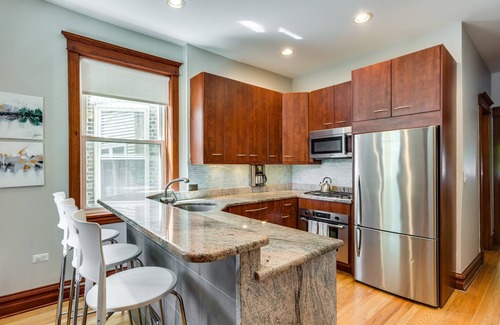 Logan Square Apartment | Garage Parking! Walk to Logan Square Station Plus Great Local Restaurants and Bars by AllSet Turnover