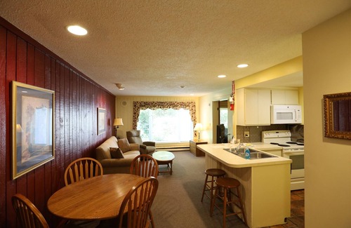 Waterville Valley Condo | Garden Level Inns Of Waterville Valley Unit with Private Hot and Patio! (105)