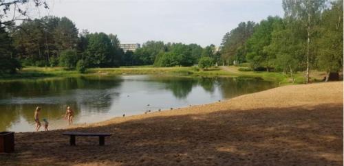 Druskininkai Apartment | Garden Studio by the Lake with Air-Con and Infrasauna