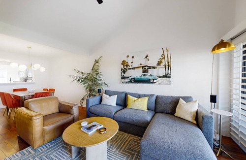 Palm Springs Condo | Gated resort condo with mountain views, pools & hot tubs - near golf & hiking