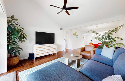 Palm Springs Condo | Gated resort condo with mountain views, pools & hot tubs - near golf & hiking