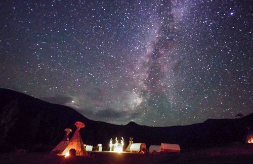 Lake George RV Rental | Gaze at the stars from your bed in a unique dome!