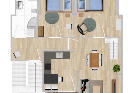 Ilversgehofen Apartment | Gemütliche neurenovierte Dachgeschosswohnung