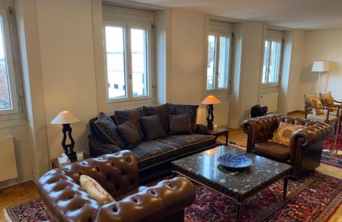 De-Roches Apartment | Genève, plein centre,belle vue Lac, splendide et grand appartement