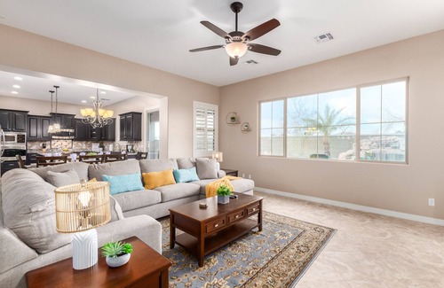 Stratland Shadows House | Gilbert Heated Pool Home w/Slide Foosball, Putting Green