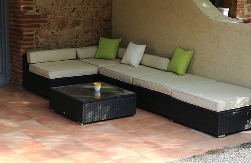 Camelas Cottage | GITE air-conditioned near Perpignan, maxi 9 Pers, Garden with trees, Swimming pool 5x10, wifi