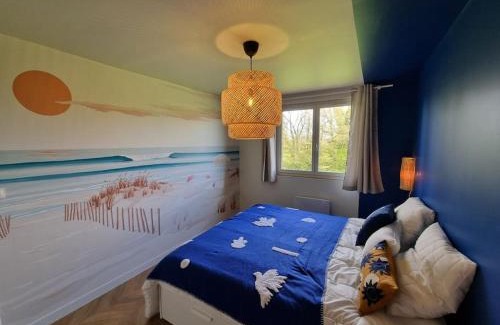 Saint-Josse Apartment | Gite Familial 6 personnes au coeur de la nature - Lit KING SIZE - Vue sur étang à 10mn du TOUQUET