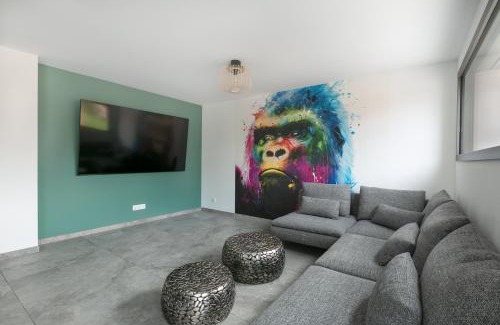 Ittenheim Villa | Gites Spa Strasbourg - Villa Gorille - SPA Privé, Sauna, Borne d'arcade, Babyfoot