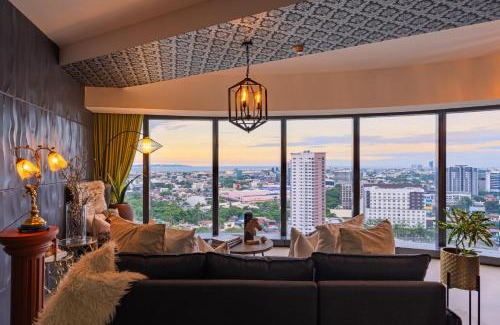 Poblacion District Apartment | Glamorous Luxury 2 Bedroom Apartment in Aeon Towers I Panoramic Views I Free Wi-fi, Gym and Pool I by Bleuspace
