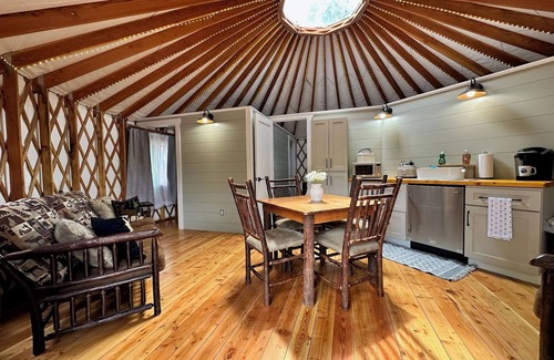 Warrensburg RV Rental | Glamping Private Lake Escape - Waterfront Yurt @ Daggett Lake