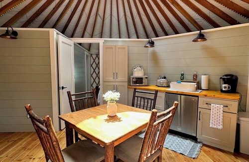 Warrensburg RV Rental | Glamping Private Lake Escape - Waterfront Yurt @ Daggett Lake