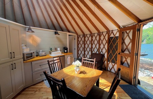Warrensburg RV Rental | Glamping Private Lake Escape - Waterfront Yurt @ Daggett Lake