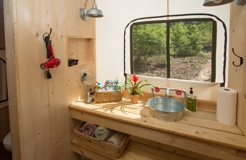 Rupert Cabin | Glamping tents overlooking a 70 acre lake