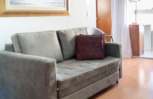 Gleba Fazenda Palhano Apartment | Gleba impecável, sacada envidraçada, ar, lava-seca
