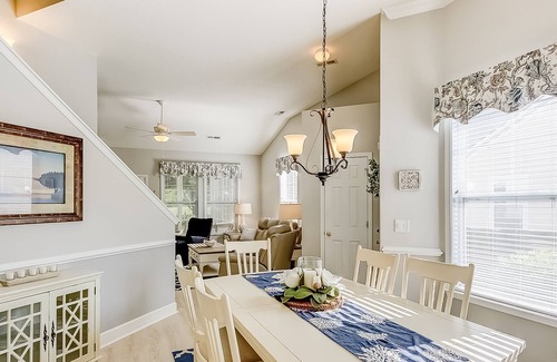 North Myrtle Beach House | Golf course-front townhome with screened porch, fireplace, WiFi, W/D, & pool