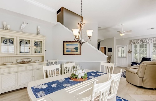 North Myrtle Beach House | Golf course-front townhome with screened porch, fireplace, WiFi, W/D, & pool