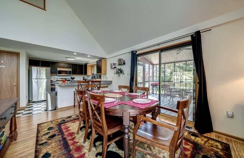 The Woods Cabin | Golf Course Views, Fireplace, Games & Pool Access