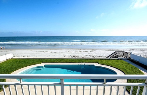 New Smyrna Beach House | Gorgeous 8Br /7Bath Oceanfront Home with Heated Pool