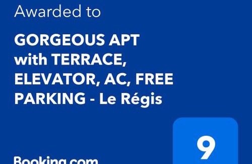 Cros-de-Cagnes Apartment | GORGEOUS APT with TERRACE, ELEVATOR, AC, FREE PARKING - Le Régis