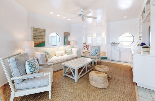 Faria Beach House | Gorgeous, beachfront family home with fantastic, furnished deck, & amazing views