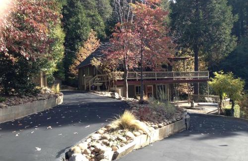 Croft House | Gorgeous Cabin Rental with Spacious Furnished Deck in Pioneer, California
