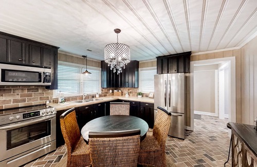 Little River House | Gorgeous coastal cottage with patio, covered deck, AC, & W/D